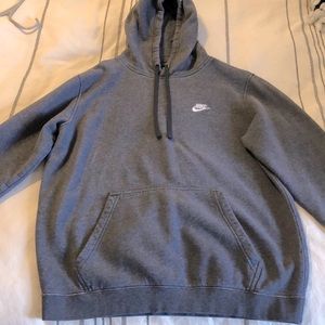 Mens Large Nike Grey Hoodie Pullover